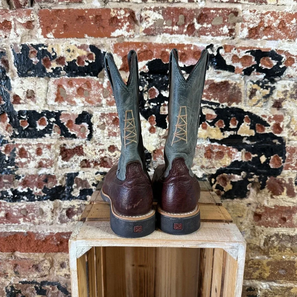 Twisted X Brown Leather Western Boots US 2 Boys Youth
